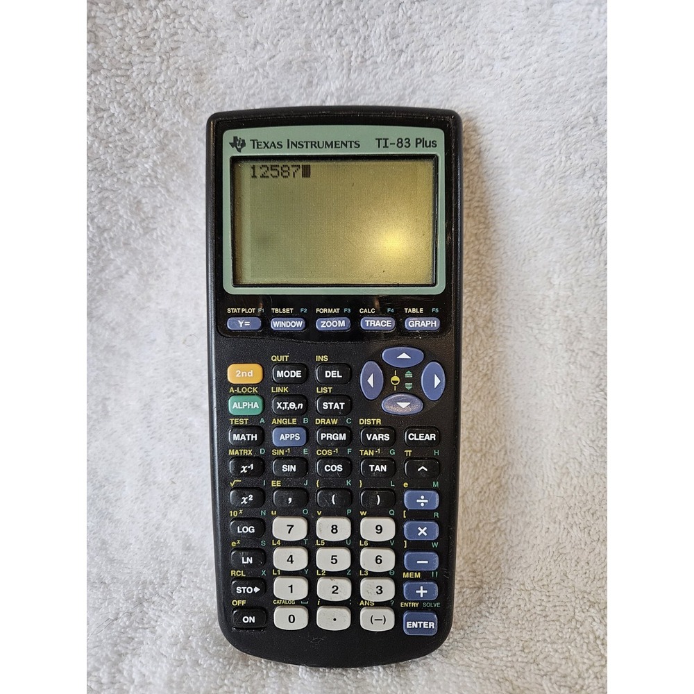 Texas Instruments TI-83 Plus Graphing Calculator-‎ Working No Cover.